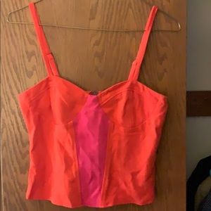 Urban outfitters crop bustier tank